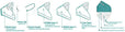 BYD CARE N95 Respirator, 20 Pack with Individual Wrap, Breathable & Comfortable Foldable Safety Mask with Head Strap for Tight Fit