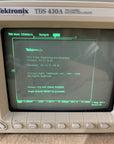 Tektronix TDS 430A Two Channel 400MHz 100MS/s Digitizing Oscilloscope Working
