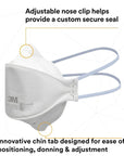 3M Aura 9205+ N95 NIOSH Approved Particulate Respirator Face Mask (20 Pack)