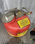 Justrite Safety Disposable Can 2 Gallon P/N 12762 Non-Metallic Body