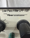 Warner Low Pass Filter LPF-100 115v