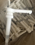 (Lot of 50) 1 Gallon White Pump Dispenser 38/400 Heavy Duty Ribbed Unlined