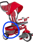 Radio Flyer Tricycle Rear storage basket accessory
