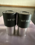 Pair WF10X Wide Field Eyepiece Lens for Biological Microscope