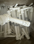 (Lot of 50) 1 Gallon White Pump Dispenser 38/400 Heavy Duty Ribbed Unlined