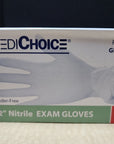 MediChoice BLUE Nitrile Exam Gloves Powder Free Latex Free Small 1000 count Case