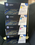 4 New Sealed Genuine HP 503A 2x Yellow, Magenta Cyan Toner Print Cartridge