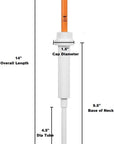 2 Pack Rieke R-30 30 ML Orange Dispensing Pump For Food Lotion 38MM Neck