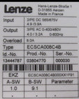 Lenze ECSCA008C4B Achsmodul IMax = 8.0A Cold-Plate-Technik Servo Drive Module