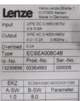 Lenze ECSEA008C4B Achsmodul IMac = 8.0A Servo Drive
