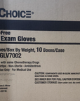 MediChoice BLUE Nitrile Exam Gloves Powder Free Latex Free Medium 1000count Case