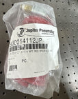 Jupiter Pneumatics 5520014112JP 1/4" ID x 12' x 1/4 NPT Red HD Nylon Recoil Hose
