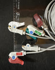 Philips HP Style 5 Lead ECG Cable HP-2585 W/ Phillips HPA5-90P 5 Lead Cable