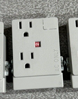 (Circuits 1, 2 & 3) Adj. Haworth Duplex Receptacle - Fits Most Haworth Cubicles