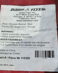 Radio Flyer Tricycle Rear storage basket accessory