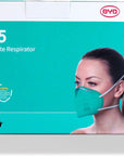 BYD CARE N95 Respirator, 20 Pack with Individual Wrap, Breathable & Comfortable Foldable Safety Mask with Head Strap for Tight Fit