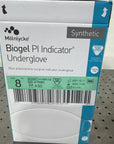 (50 PAIRS) Molnlycke 4168 SZ 8 Biogel PI Micro Indicator Undergloves gloves