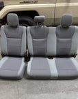 22' F350 Crew Cab Gray Cloth Rear Back Backseat Bench Seat Assembly Headrests OE