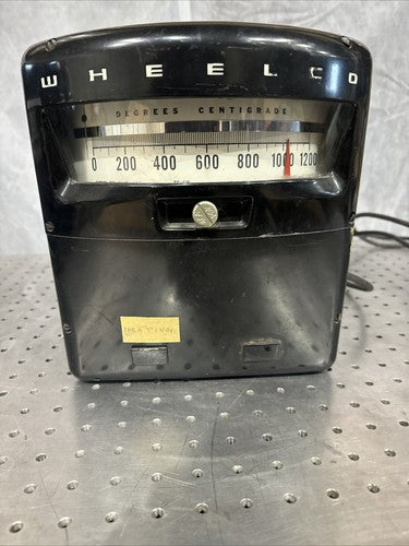 Wheelco Model 402 VINTAGE 0~1200°C Analog Temperature Meter / Gauge -