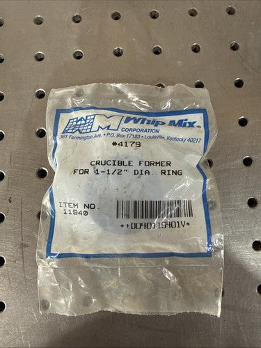 Whip Mix #4179, 1-1/2" Round Crucible Former Ring - NEW