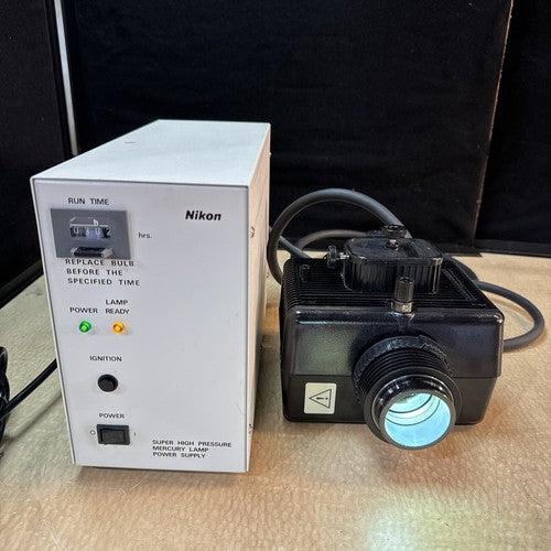 Nikon Mercury Illum System  Lamphouse, Collector, Socket & Power Supply & Bulb