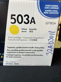 4 New Sealed Genuine HP 503A 2x Yellow, Magenta Cyan Toner Print Cartridge