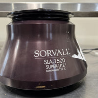 Sorvall  Centrifuge Fixed-Angle Super-Lite SLA-1500 Rotor 6x250mL 15K RPM 121C