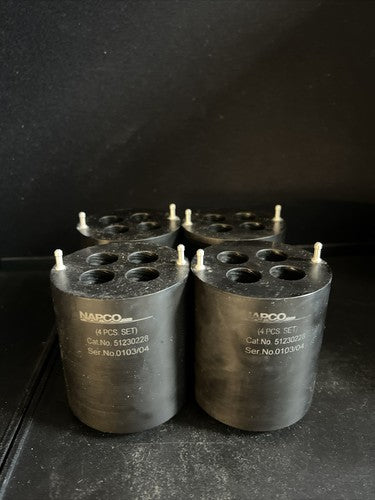 Lot of 4 NAPCO 51230228 Centrifuge Swing Bucket Tube Adapters 4 x 15mL