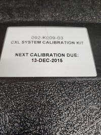 Del-Tron 092-K009-03 CXL System Calibration Kit