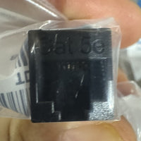 Cat5E RJ45 Ethernet LAN Network Keystone Jack Coupler Snap In Insert Black