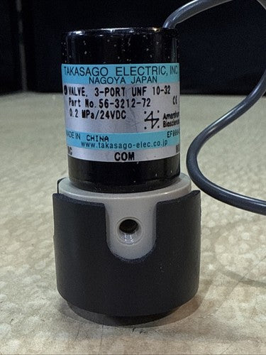 Takasago Electric Valve, 3 Port UNF 10-32 P/N 56-3212-72