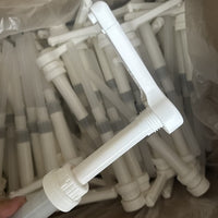 (Lot of 50) 1 Gallon White Pump Dispenser 38/400 Heavy Duty Ribbed Unlined