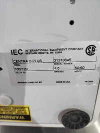 THERMO ELECTRON IEC CENTRA B PLUS CELL WASHING CENTRIFUGE FOR PARTS