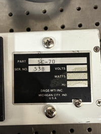 Dage MTI SC-70 SIT Camera