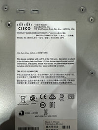 Cisco Catalyst WS-C3650-24PD  24-PortGigabit Ethernet Network Switch