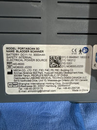 LABORIE MD-6000 PORTASCAN 3D BLADDER SCANNER -untested-