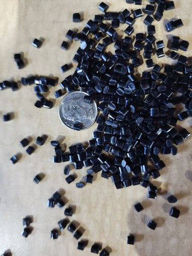 ABS Pellet Material Injection Molding Black 50 Lbs