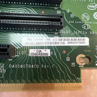 Intel 2U 3-Slot PCI-E Riser Board in Bracket PBA G15038-350 DA0S6GTB4C0  Rev : C