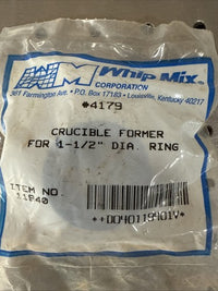 Whip Mix #4179, 1-1/2" Round Crucible Former Ring - NEW