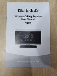 Retekess TD105 Restaurant Pager Calling System Host Receiver