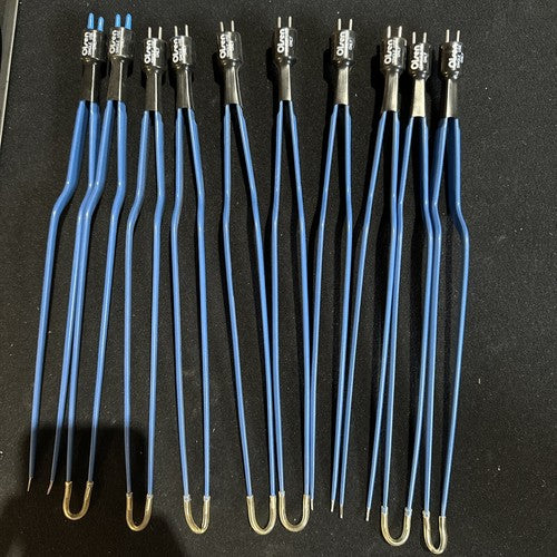 Lot Of (10), 20-16821  Olsen Bayonet Forceps Angled Up 20 Deg 1.0 Mm Tip