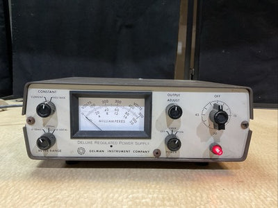 DELUXE REGULATED POWER SUPPLY GELMAN INSTRUMENT COMPANY