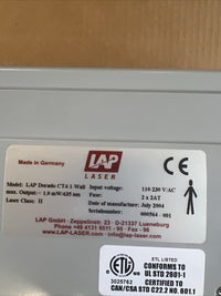 LAP DORADO CT-4-1, CT-1-1, PeK PatPos Laser Patient Positioning System Ct Laser