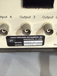 World Precision Instruments WPI TBM4-F Transbridge Transducer Amplifier