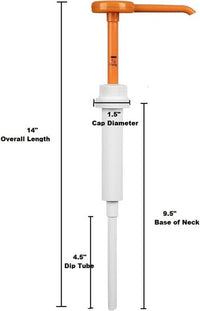 2 Pack Rieke R-30 30 ML Orange Dispensing Pump For Food Lotion 38MM Neck