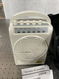 Lucia Portable PA Amplifier with Bag 50W 110V 60 Hz with Built-in Battery