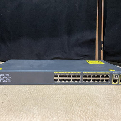 Cisco Catalyst 2960 WS-C2960-24TC-L 24 Port Fast PoE Ethernet Switch