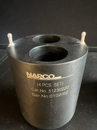 Lot of 2 NAPCO 51230220 Centrifuge Swing Bucket Tube Adapters 2 x 50mL