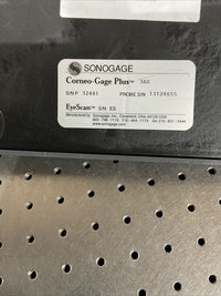 Sonogage Corneo-Gage Plus Pachymeter No Probe