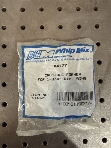 Whip Mix #4177, 1-3/4" Round Crucible Former Ring - NEW